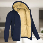 ZESTOX | Heren Lange Mouwen Warm Vest met Rits Men Jackets Zavalori Marineblauw S