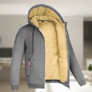 ZESTOX | Heren Lange Mouwen Warm Vest met Rits Men Jackets Zavalori Grijs S