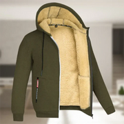 ZESTOX | Heren Lange Mouwen Warm Vest met Rits Men Jackets Zavalori Groen S