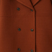 HAVENNE - Omkeerbare Lange Dames Wolcoat wollen herfstjas dames Zavalori