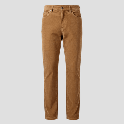 Corduroy broek met meerdere zakken en reguliere pasvorm