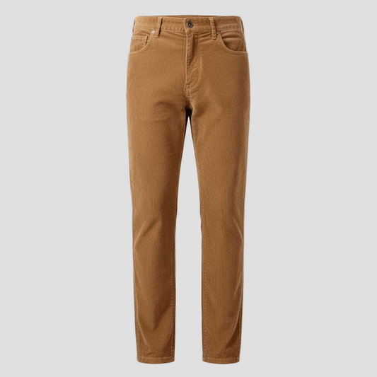 Corduroy broek met meerdere zakken en reguliere pasvorm