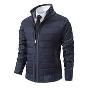 ZAVO | Moderne Heren Winterjas met Gewatteerd Design Jacket Zavalori Blauw XS