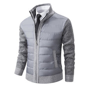 ZAVO | Moderne Heren Winterjas met Gewatteerd Design Jacket Zavalori Lichtgrijs XS