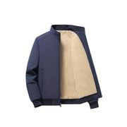 HOWARD - Warme Heren Winterjas Fashion Men Jacket Bomber Winter Zavalori Marineblauw M