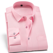 ZavoFlex | Kreukvrij Heren Stretch Overhemd Shirt Zavalori Roze S