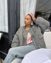 DEMI | Stijlvol Gewatteerd Casual Bomberjack voor Dames Bomber Jackets Zavalori