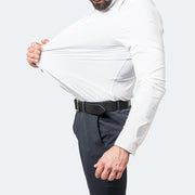 ZavoFlex | Kreukvrij Heren Stretch Overhemd Shirt Zavalori Wit S