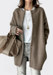 MOLA - Cozy Cardigan Dames Women's Cardigan Zavalori Koffie 6 (XS)