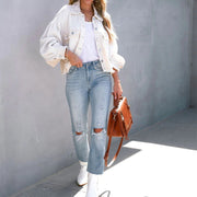 LIV - Jas met Pofmouwen Dames Fashion Women Jacket Spring Zavalori