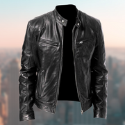 JACK - Heren Leren Jas Bomber Jackets Zavalori Zwart S