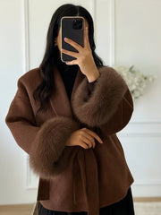 DANEE – Stijlvolle winterjas voor dames met vetersluiting Jacket Zavalori