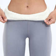 SHAY - Dames Fleece Legging Voor De Winter Pants Zavalori Lichtgrijs S