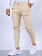 TOMMO - Slim Fit Chino Broek Heren Men Trousers Zavalori Khaki XS