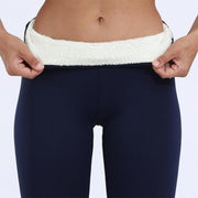SHAY - Dames Fleece Legging Voor De Winter Pants Zavalori Marineblauw S