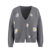 Mireya - Floral Verse Cardigan Women's Cardigan Zavalori Grijs 8 (S)