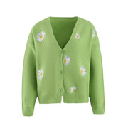 Mireya - Floral Verse Cardigan Women's Cardigan Zavalori Groen 8 (S)