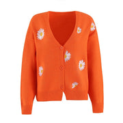 Mireya - Floral Verse Cardigan Women's Cardigan Zavalori Oranje 8 (S)