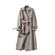 TESSA - Lange Trenchcoat Met Riem Women's Coat Zavalori Khaki 6 (XS)