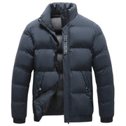 Boris - Waterdichte jas met Kraag – Elegant en Praktisch Winterjas heren Zavalori Navy Blauw S