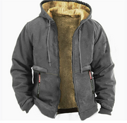 ZESTOX | Heren Lange Mouwen Warm Vest met Rits Men Jackets Zavalori Donkergrijs S