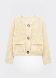 Rosalind - Cozy Brei Cardigan Women's Cardigan Zavalori Beige 8 (S)