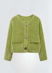 Rosalind - Cozy Brei Cardigan Women's Cardigan Zavalori Groen 8 (S)