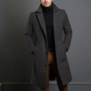 TOM - Heren klassieke tailored fit overjas Overcoats Zavalori Donkergrijs S