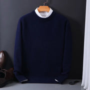 LAUREN | Zachte en Warme Winter Trui voor Mannen Sweater Men Zavalori Marineblauw M