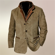 Vintage Herenjas - Regular Fit Kleding & Accessoires > Herenkleding > Kleding > jas > Winterjas Zavalori Donkergroen S