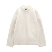 EVA - Oversized Jas Dames Bomberjack Zavalori Beige S