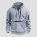Sportieve hoodie met capuchon en ritszakken in regular fit voor heren-2