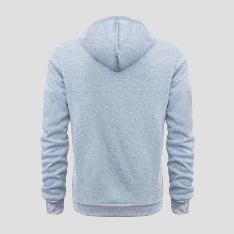 Sportieve hoodie met capuchon en ritszakken