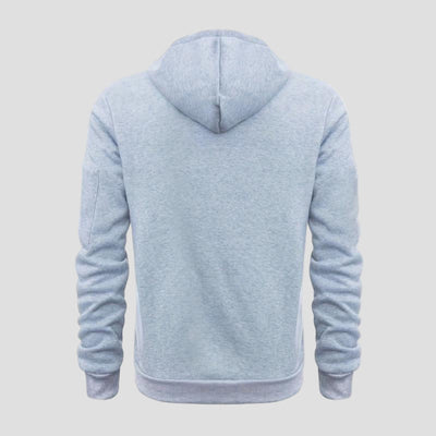 Sportieve hoodie met capuchon en ritszakken