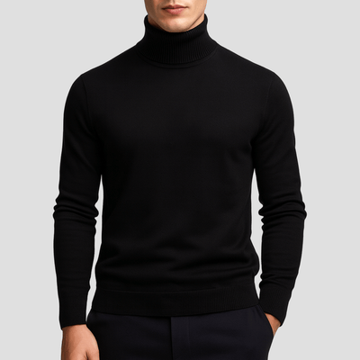 Trui met turtleneck en ribbelafwerking in regular fit voor heren, ideaal voor casual dagelijks gebruik in herfst en winter-10