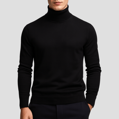 Trui met turtleneck en ribbelafwerking in regular fit voor heren, ideaal voor casual dagelijks gebruik in herfst en winter-10
