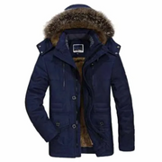 LOVO - Heren Winterjas Parka Met Capuchon Men Jackets Zavalori Blauw M