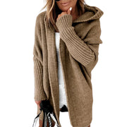 LOVA - Middellange Cardigan met Contrasterende Stiksels Women's Cardigan Zavalori Bruin 8 (S)