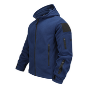 MALIK | Heren Hoodie met Rits - Warme, Winddichte Jas Men Jackets Zavalori Blauw S