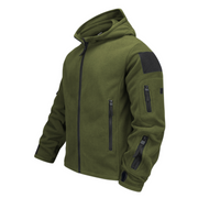 MALIK | Heren Hoodie met Rits - Warme, Winddichte Jas Men Jackets Zavalori Groen S