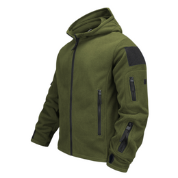 MALIK | Heren Hoodie met Rits - Warme, Winddichte Jas Men Jackets Zavalori Groen S