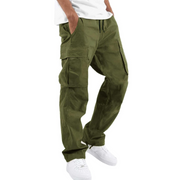 Comfortabele Cargo Broek met Relaxed Fit Men Pants Zavalori Legergroen S