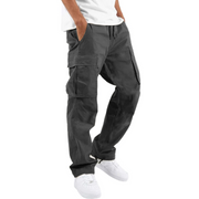 Comfortabele Cargo Broek met Relaxed Fit Men Pants Zavalori Donker Grijs S