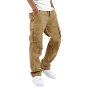 Comfortabele Cargo Broek met Relaxed Fit Men Pants Zavalori Khaki S