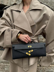 AMANDE | Retro Korte Dames Trenchcoat met Omgeslagen Kraag Jacket Zavalori