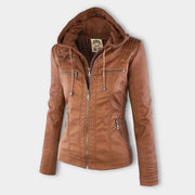 LOVA - Leren Jas Voor Dames csvnovember Zavalori Khaki XS