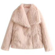 DEMI | Winterjas Faux Fur Dames Jacket Zavalori Lichtroze XS
