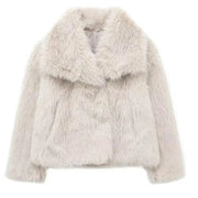 DEMI | Winterjas Faux Fur Dames Jacket Zavalori Crème XS