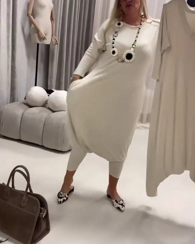 Midi Jumpsuit met Lange Mouwen