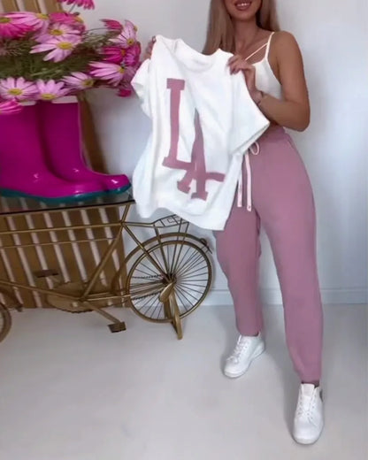 Two-piece set met korte mouwen